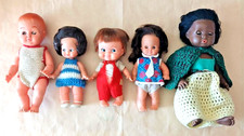 LOT de 5 POUPÉES Vintage des