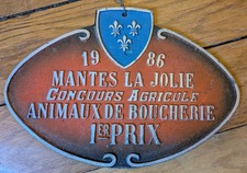 Plaque concours boucherie