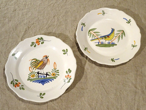 Assiettes faïence décor - faïence, à