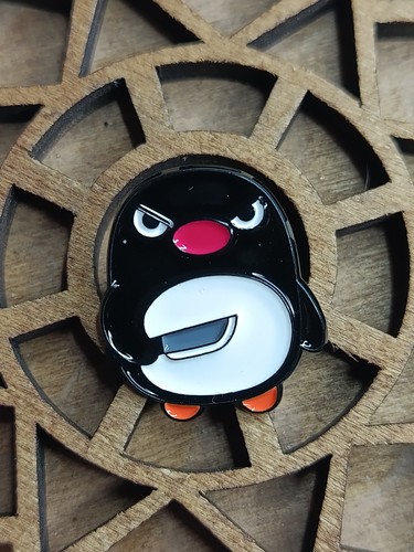 Pin pingouin cartoon - pingouin, noir