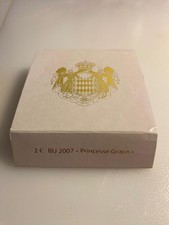 Fourreau carton coffret 2 Euro BU Monaco 2007 Grace Kelly