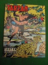BD   Cartonné " TARZAN  N° 10  " Tout  en  Couleurs    1964  Editions  MONDIALES