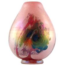 VASE Verre Irisé ROBERT PIERINI à BIOT 1989, Glass/verrerie/novaro/saba/monod...