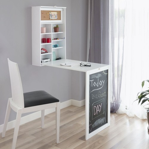 Bureau mural rabattable woldy - mural,