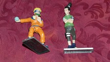 MANGA /LOT 2 FIGURINES RESINE NARUTO SHIPPUDEN / SUR PIED CHINA 2005 HAUT 11 CM 