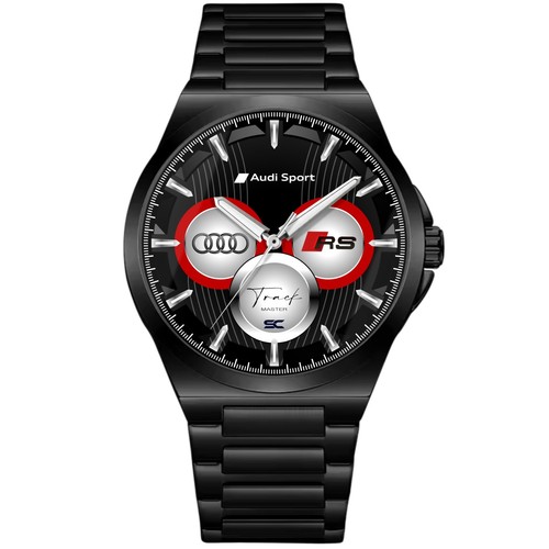 Montre noir acier fan - en,