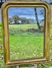 miroir ancien Louis Philippe légèrement dé-mercurisé en l'état