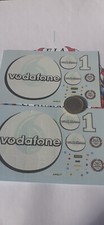 DECALCOMANIE DECALS  1/12 lot vodafone 2 feuilles comme sur la premiere photo