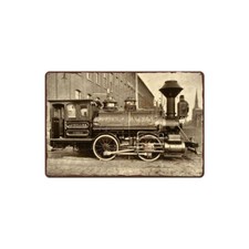 PLAQUE EN METAL TRAIN ANCIEN