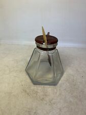 ANCIEN POT PUBLICITAIRE MOUTARDE AMORA EN VERRE ET BAKELITE