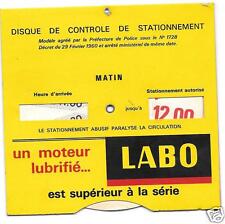 ANCIEN DISQUE STATIONNEMENT