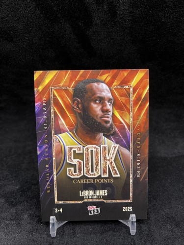 Lebron james topps now 50k - lebron,