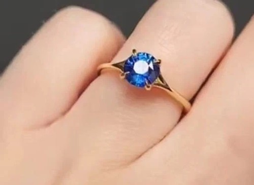 Bague fiançailles saphir - de,