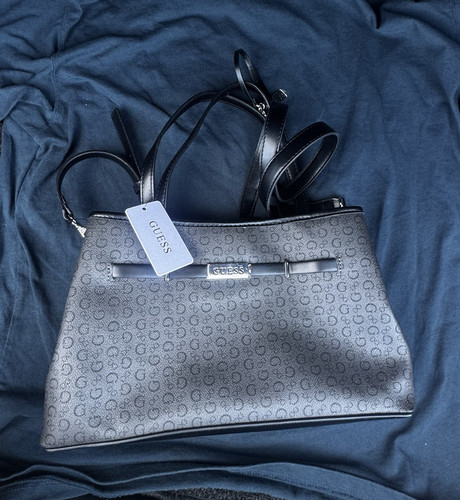 Guess gray logo satchel top - guess,