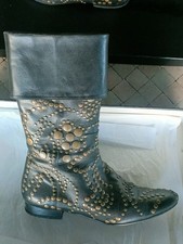 Sonia Rykiel - Bottes Cuir design pour femmes, talons bas , taille 37