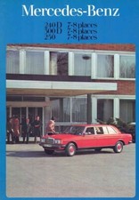 Catalogue Brochure Mercedes 240D / 300D / 250 W123 Long 08/1979 France