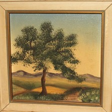Tableau ancien huile paysage