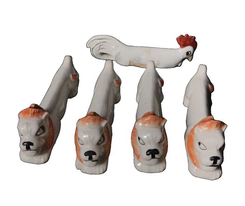 Porte couteaux vintage lions - 5,
