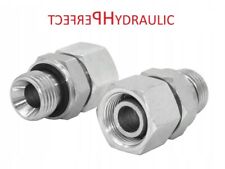 Raccord à visser droit hydraulique avec écrou de serrage BSP et métrique