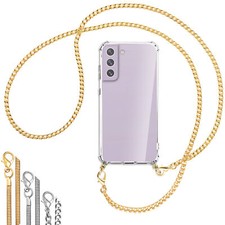 Collier (Chaîne en métal) pour Samsung Galaxy S21 FE Coque avec cordon Etui Case
