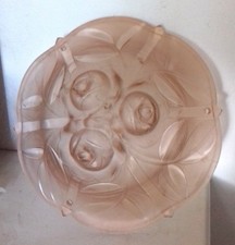 SUPERBE VASQUE EN VERRE MOULE