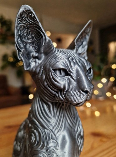 Statue chat sphynx 25cm - chat,