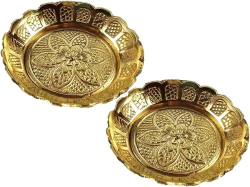 Petites assiettes laiton - 2,