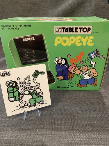 Game watch popeye - popeye, plaque