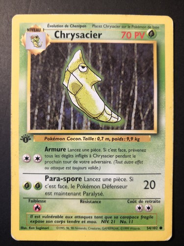 Carte pokémon chrysacier - carte,
