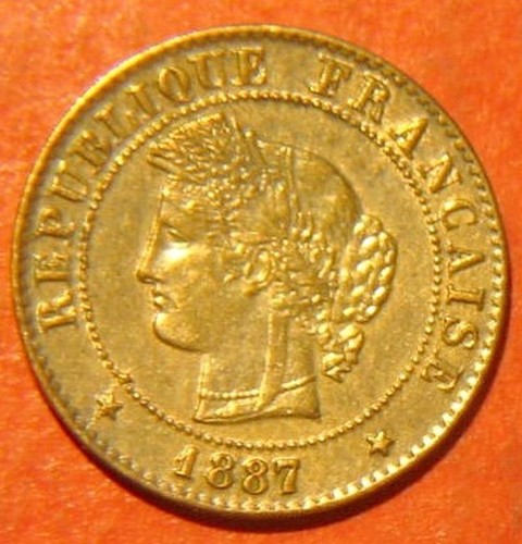 Centime cérès 1887 - 1, spl