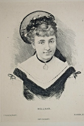 Mollnar portrait gravure eau - gravure,