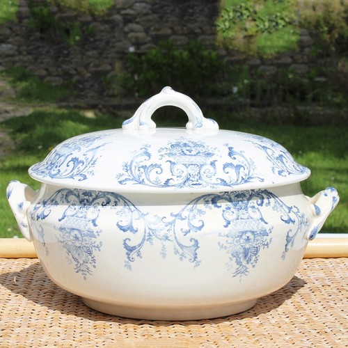 Ancienne soupière faïence - soupière,