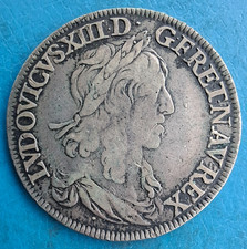 Louis XIII , 1/2 demi écu , 1er poinçon de Warin , 1642 A  , monnaie du Louvre