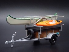 Canoë Et Kayak Remorque Attelage 1:64 Echelle Diorama de Collection Modèle Boat