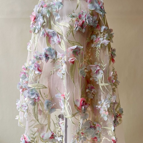 Tissu dentelle florale - en,