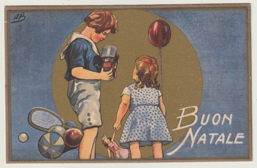 Cpa voeux enfants - de,