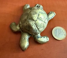 TORTUE EN LAITON/ CARAPACE OUVRANTE/ XXI SIECLE