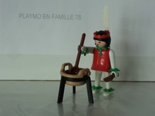 PLAYMOBIL vintage western indiens femme marmite  couteau set 3355 de 1976 #1