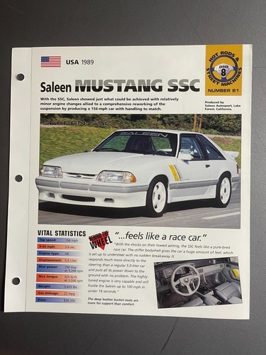 1989 ford saleen mustang - 1989, ssc