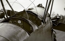 Photo vintage pilotes d'avions