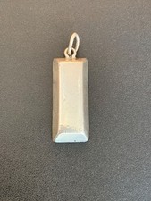 Pendentif en argent massif petit lingot 23 g