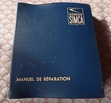 MANUEL DE REPARATION SIMCA 1000 SERVICE  pièces Simca garage atelier