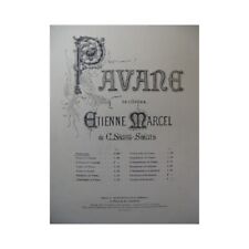 SAINT-SAËNS Camille Pavane Etienne Marcel Piano 1878