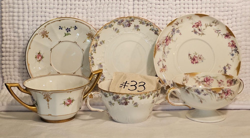Bouillon cups saucers - w/, set