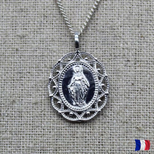 Pendentif vierge marie argent - marie,