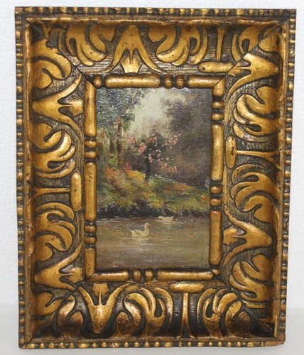 Tableau ancien huile - tableau,