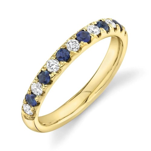 14k saphir bleu - or, jaune
