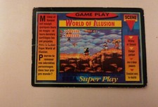 Carte n°84 World Of Illusion SEGA SUPER PLAY 1991 Game Card PANINI VF
