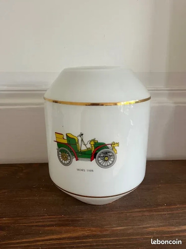 Globe lustre ancien opaline - globe,