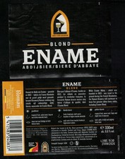 Belgique Lot 2 Etiquettes Bière Beer Labels Blond Ename Roman Brewery